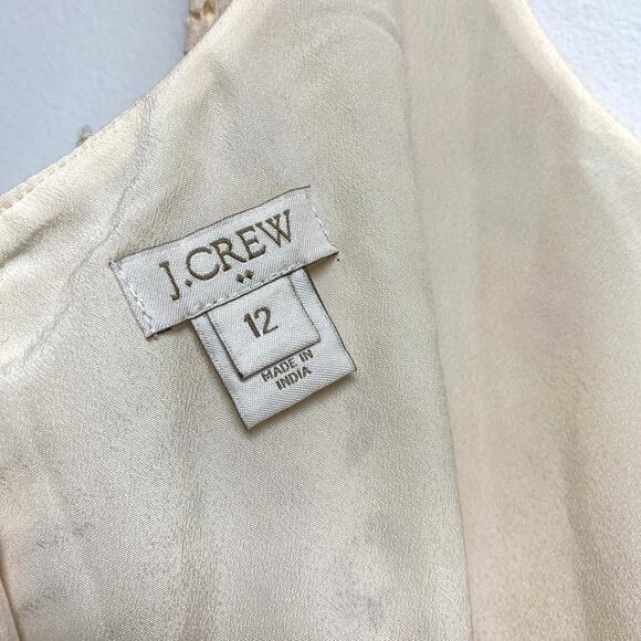 J.Crew Womens Size 12 Blush Swirling Lace Dress - Picture 3 of 4